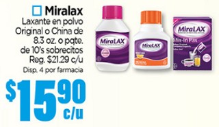 Miralax Laxante en polvo