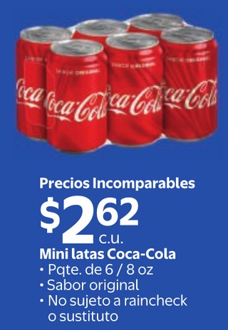Mini latas coca-cola
