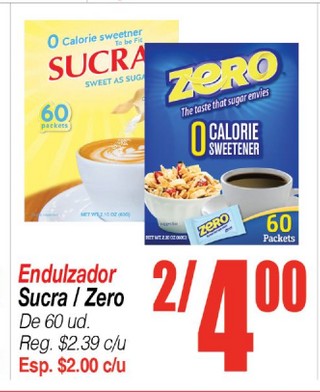 Endulzador Sucra o Zero