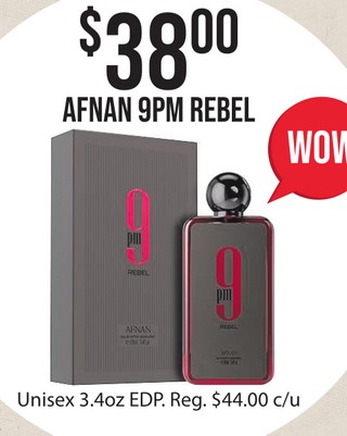 Afnan 9pm rebel unisex