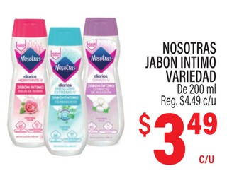 Nosotras jabon intimo variedad