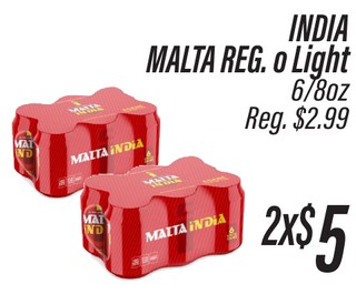 Inida Malta Reg. o Light