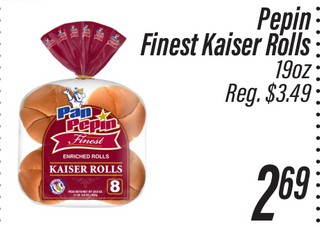 Pepin Finest Kaiser Rolls