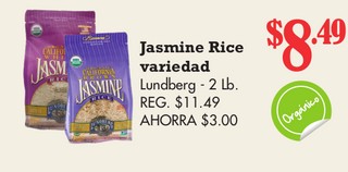 Jasmine Rice variedad Lundberg