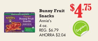 Bunny Fruit Snacks Annie's