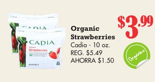 Organic Strawberries Cadia
