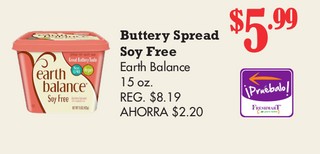 Buttery Spread Soy Free Earth Balance