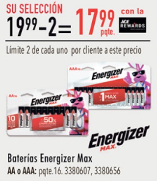 Energizer Max Baterías