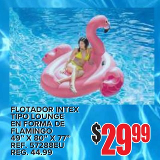 Flotador Intex Tipo Lounge en Forma de Flamingo