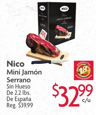Nico Mini Jamón Serrano Sin Hueso