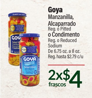 Goya manzanilla, alcaparrado o condimento