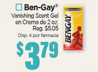 Ben-Gay Vanishing Scent Gel en Crema