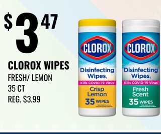 Clorox wipes fresh / lemon - Shop.pr