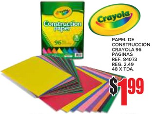 Crayola Papel de Construccion Crayola 96