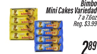 Bimbo Mini Cakes