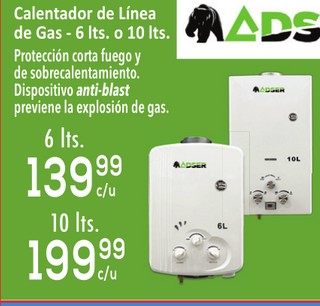 Calentador De Linea de Gas