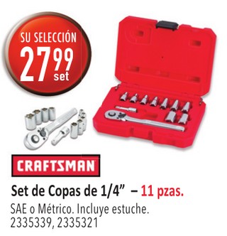 Set de Copas de 1/4”
