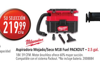 Aspiradora Mojado/Seco M18 Fuel PACKOUT