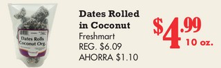 Dates Rolled in Coconut