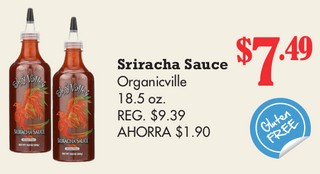 Sriracha Sauce Organicville