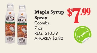 Maple Syrup Spray