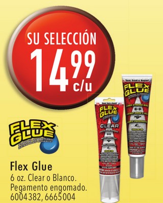 Flex Glue 6 oz. Clear o Blanco
