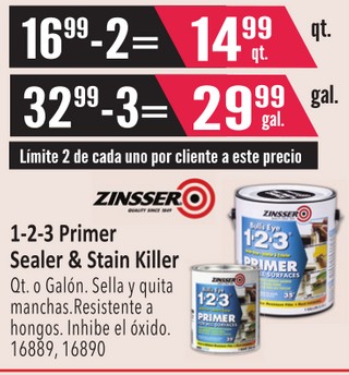 1-2-3 Primer Sealer & Stain Killer