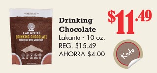 Drinking Chocolate Lakanto