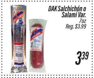 DAK Salchichon Salami Var. 7 oz