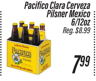 Pacifico Clara Cerveza Pilsner México