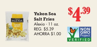 Yukon Sea Salt Fries Alexia