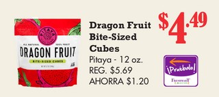 Dragon Fruit Bite-Sized Cubes Pitaya