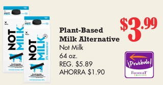 Plant-Based Milk Alternative Not Milk
