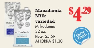 Macadamia Milk variedad Milkadamia