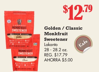 Golden / Classic Monkfruit Sweetener Lakanto