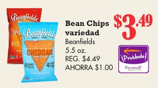 Bean Chips Variedad