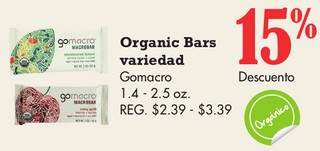 Organic Bars Variedad