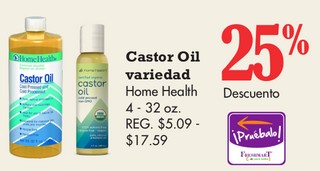 Castor Oil variedad Home Health