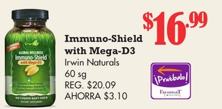 Immuno-Shield with Mega-D3 Irwin Naturals