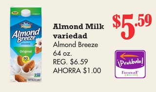 Almond Milk variedad Almond Breeze