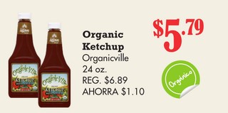 Organic Ketchup Organicville