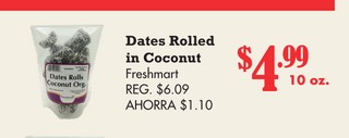 Dates Rolled In Coconut
