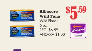 Albacore Wild Tuna Wild Planet