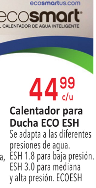Calentador para Ducha Eco ESH