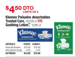 Kleenex Pañuelos Desechables Trusted Care